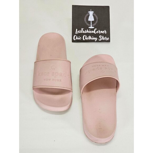 Kate Spade Women's Muted Pink Rubber Slide-On Sunny Sandals Size 5 2063 - Picture 10 of 16